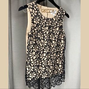 Neiman Marcus Target Lela Rose Crochet Overlay Top